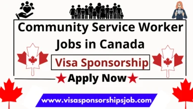 Community Service Worker Jobs in Canada with Visa Sponsorship 2024