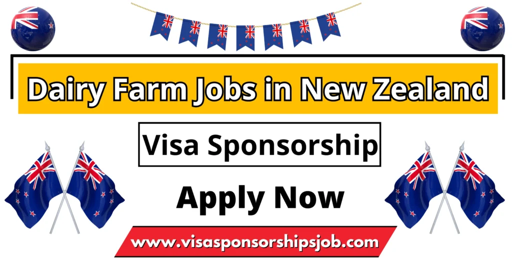 Dairy Farm Jobs in New Zealand with Visa Sponsorship 2024