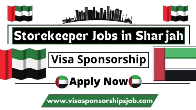 Storekeeper Jobs in Sharjah with Visa Sponsorship 2024