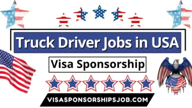 Truck Driver Jobs in USA with Visa Sponsorship 2024