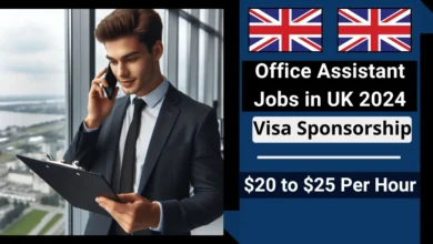 Office Assistant Jobs in UK with Visa Sponsorship 2024