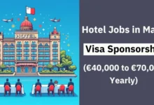 Hotel Jobs in Malta with Visa Sponsorship 2024 (€40,000 to €70,000 Yearly)