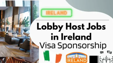 Lobby Host Jobs in Ireland with Visa Sponsorship 2024