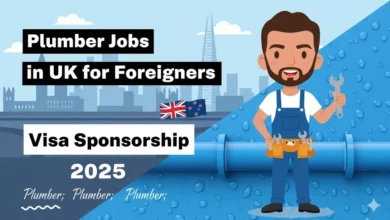 Plumber Jobs in UK for Foreigners with Visa Sponsorship 2025 (€25.45 Per Hour)