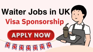 Waiter Jobs in UK with Visa Sponsorship 2024 (£20,000 Yearly)