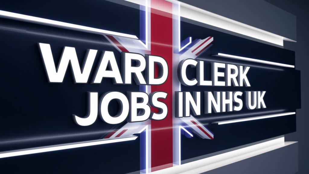 Ward Clerk Jobs in NHS UK with Visa Sponsorship 2024 (£18,000 to £22,000 Per Year)