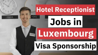 Hotel Receptionist Jobs in Luxembourg with Visa Sponsorship 2024 (€2000 to €2500 Per Month)