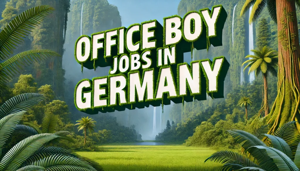 Office Boy Jobs in Germany with Visa Sponsorship 2024 (€21 Per Hour)