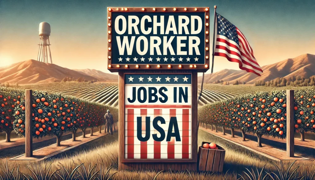 Orchard Worker Jobs in USA with Visa Sponsorship 2024 ($13.01 Per Hour)