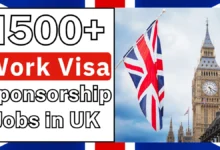 1500+ Work Visa Sponsorship Jobs in UK Sep 2024