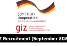 GIZ Recruitment (September 2024) : Open Jobs /Online Application