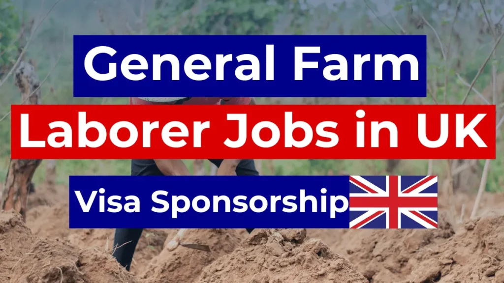 General Farm Laborer Jobs in UK with Visa Sponsorship 2024 (£10 to £12 Hourly)