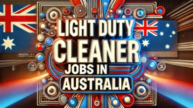 Light Duty Cleaner Jobs in Australia with Visa Sponsorship 2024 (AUD 30.80 Per Hour)