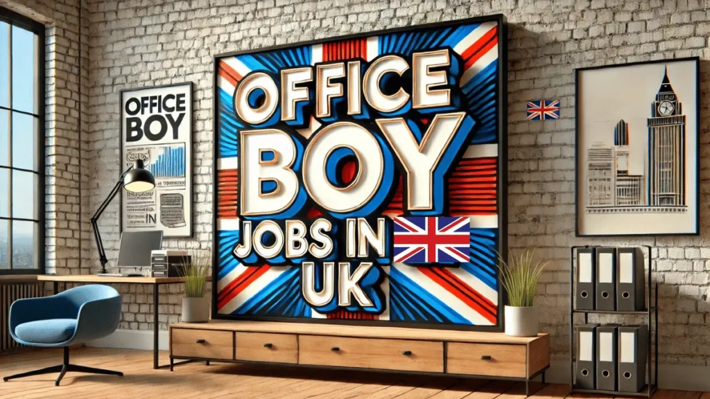 Office Boy Jobs in UK with Visa Sponsorship 2024 (£24,023 Per Year)