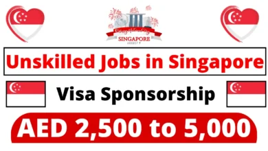 Unskilled Jobs in Singapore with Visa Sponsorship September 2024 (SGD 1,300 to 1,800 Per Month)