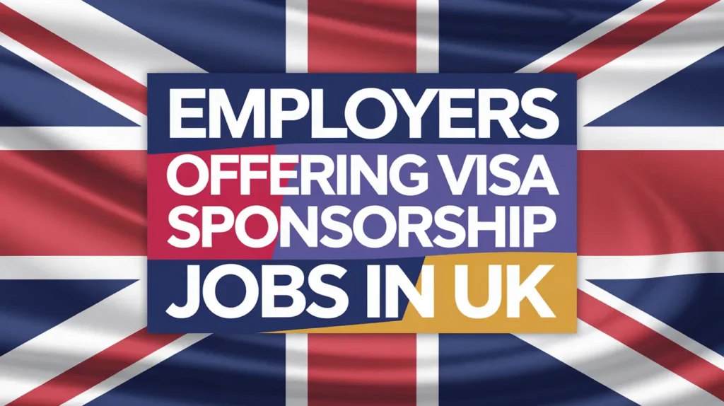 Employers Offering Visa Sponsorship Jobs in UK 2024 ( £38,700 Per Year)