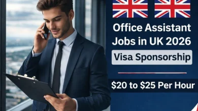 Office Assistant Jobs in UK with Visa Sponsorship 2026 [£20-£25 Per Hour]