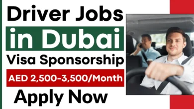 Full Time Driver jobs in Dubai with Visa Sponsorship 2026: AED 2,500-3,500/Month