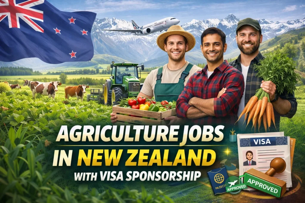 Agriculture Jobs in New Zealand with Visa Sponsorship 2026 (NZD 30/hour)