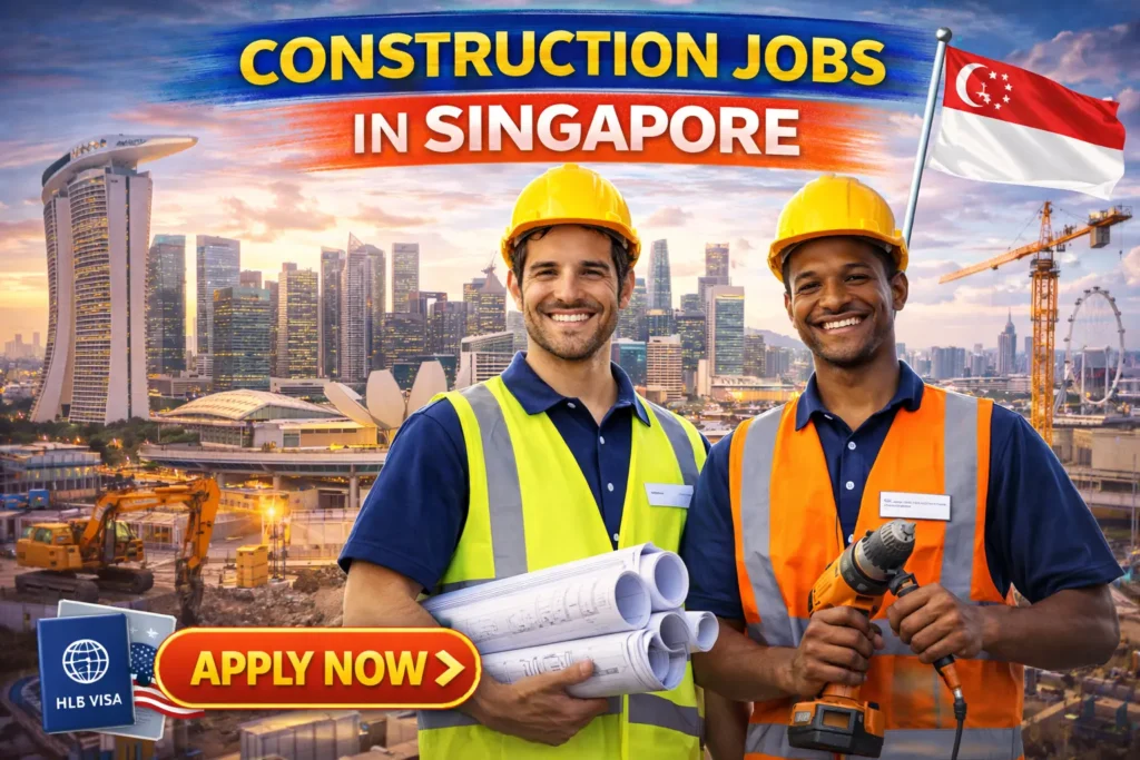 Construction Jobs in Singapore with Visa Sponsorship 2026