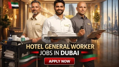Hotel General Worker Jobs in Dubai with Visa Sponsorship 2026 (AED 2,200 to AED 3,000 Per Month)