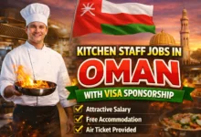 Kitchen Staff Jobs in Oman with Visa Sponsorship 2026 (OMR 800 to 1500 Per Month)