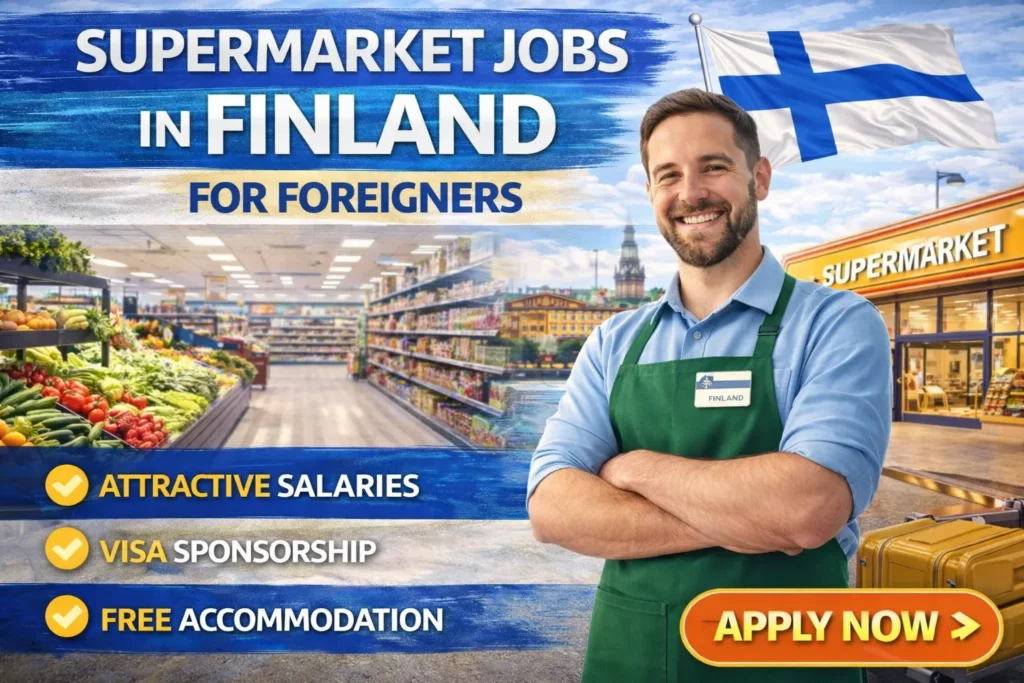 Supermarket Jobs in Finland with Visa Sponsorship 2026 (EUR 2,400 to EUR 3,000 Monthly)