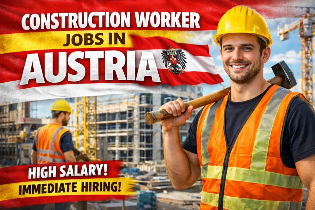 Construction Worker Jobs in Austria with Visa Sponsorship 2026