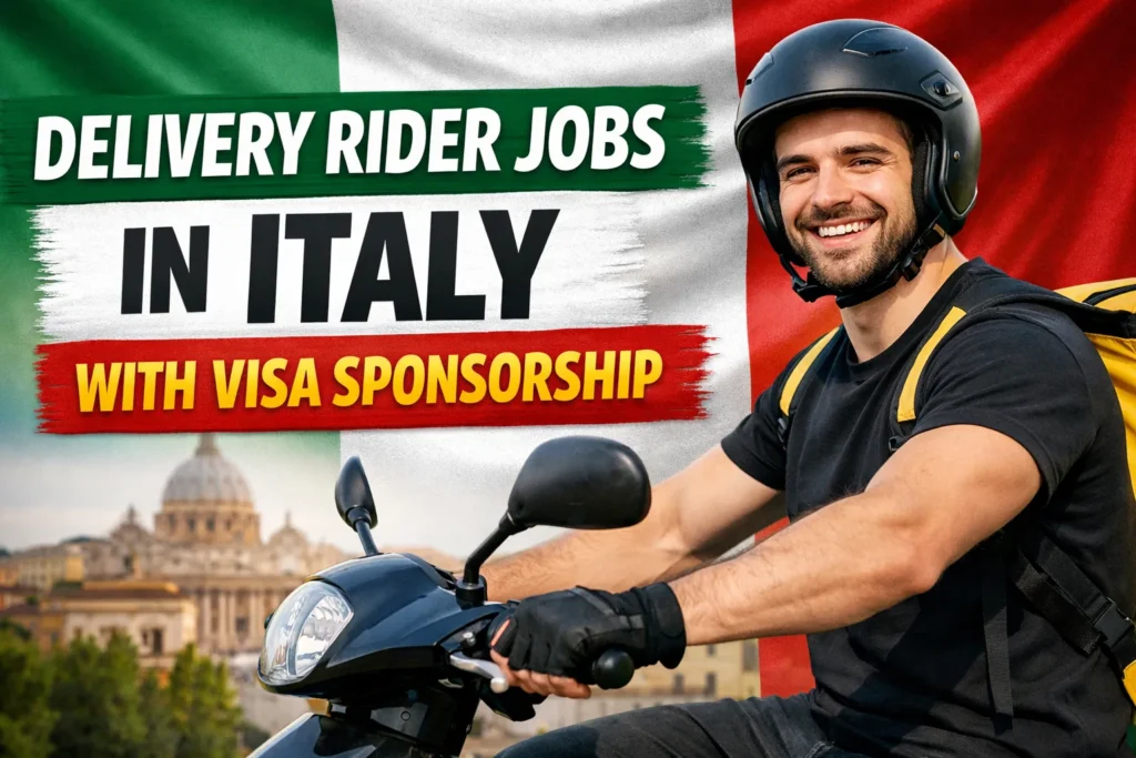 Delivery Rider Jobs in Italy with Visa Sponsorship 2026