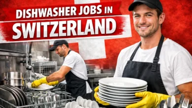 Dishwasher Jobs in Switzerland with Visa Sponsorship 2026