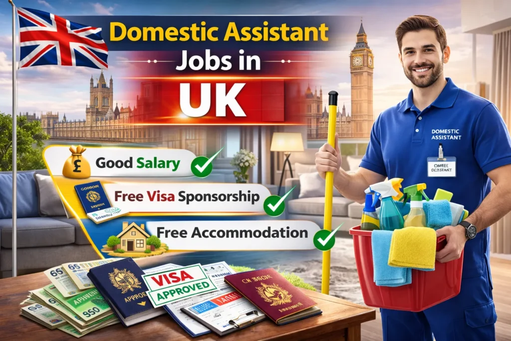 Domestic Assistant Jobs in UK with Visa Sponsorship 2026