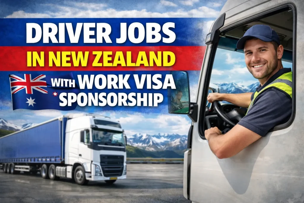 Driver Jobs in New Zealand with Work Visa Sponsorship 2026