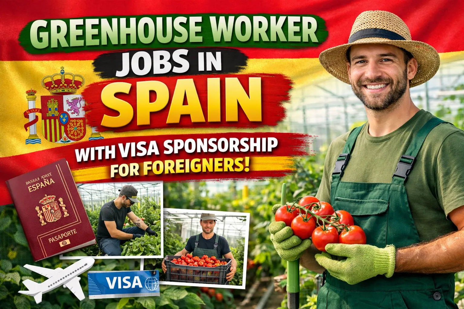 Greenhouse Worker Jobs in Spain with Visa Sponsorship for Foreigners 2026