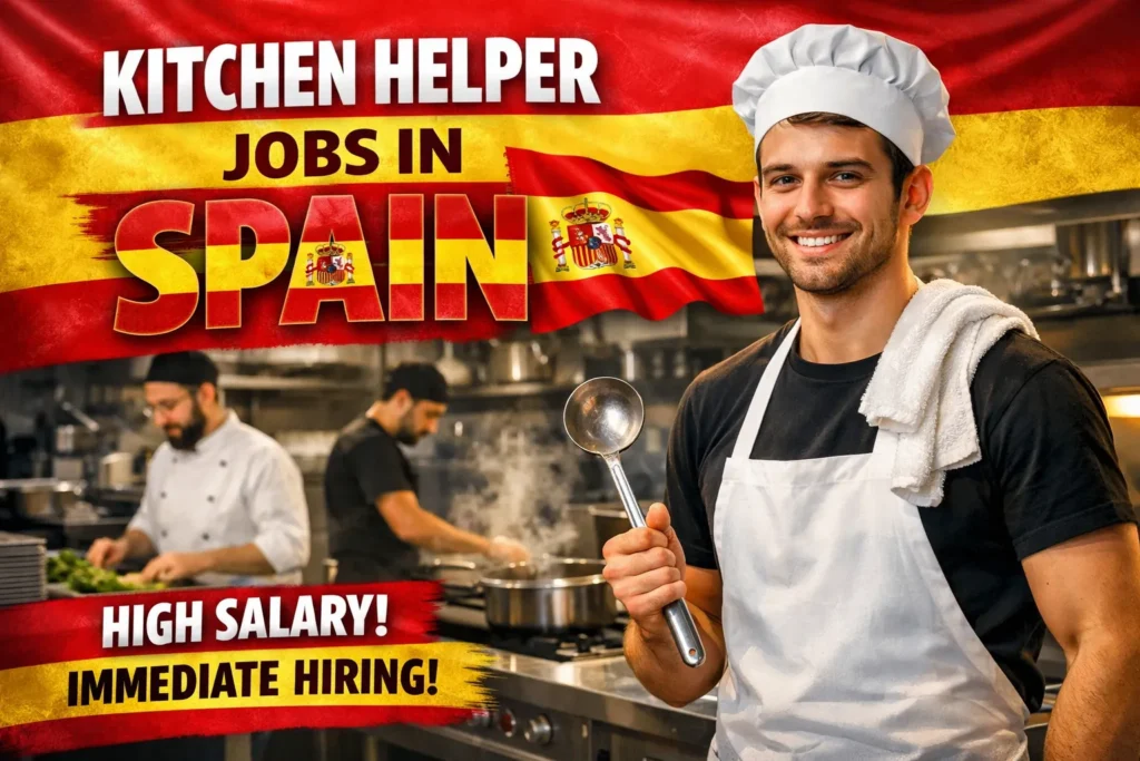 Kitchen Helper Jobs in Spain with Visa Sponsorship 2026