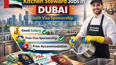 Kitchen Steward Jobs in Dubai with Visa Sponsorship 2026