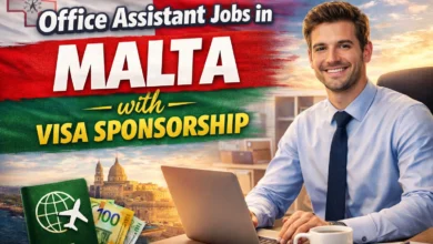 Office Assistant Jobs in Malta with Visa Sponsorship 2026