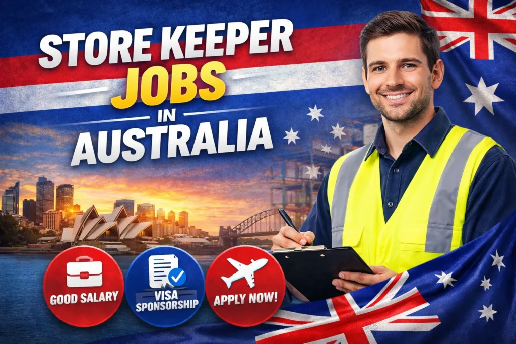 Store Keeper Jobs in Australia with Visa Sponsorship 2026
