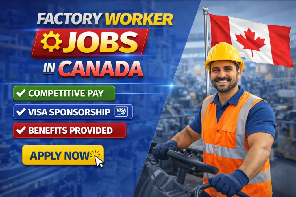 Factory Worker Jobs in Canada with Visa Sponsorship 2026