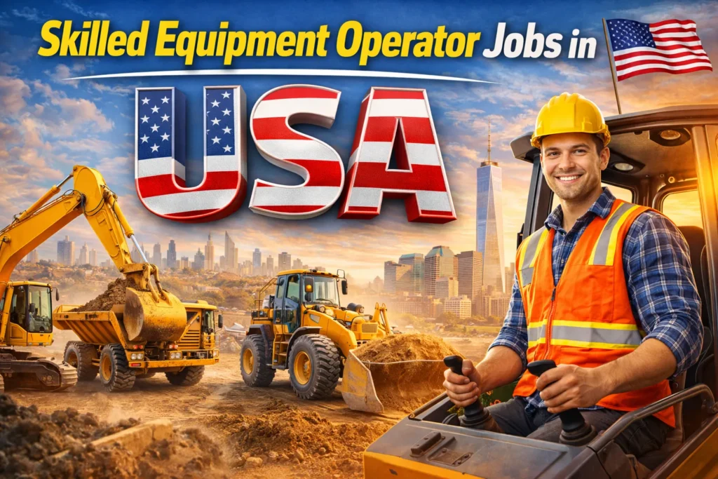 Skilled Equipment Operator Jobs in USA with Visa Sponsorship 2026