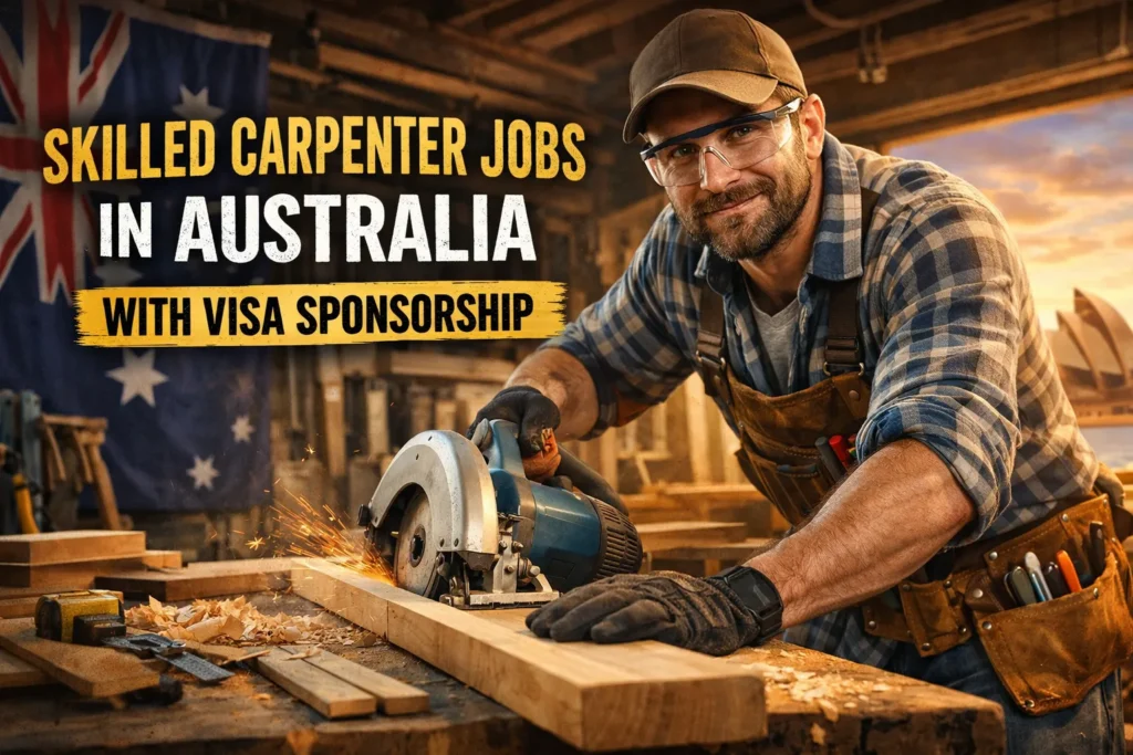 Skilled Carpenter Jobs in Australia with Visa Sponsorship 2026