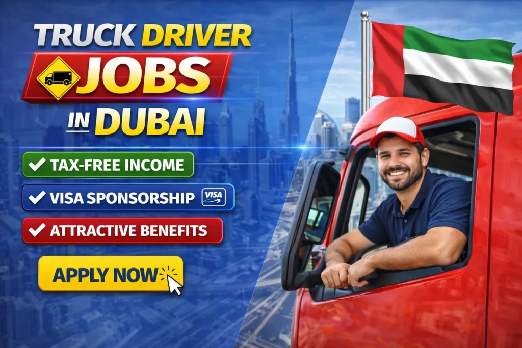 Truck Driver Jobs in Dubai with Visa Sponsorship 2026