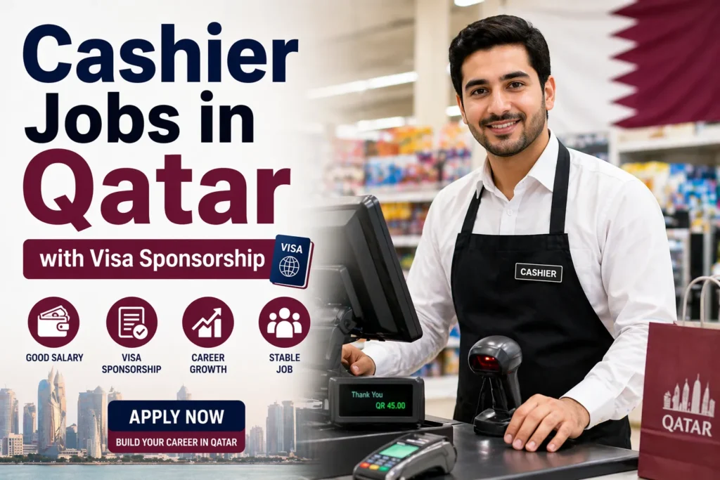 Cashier Jobs in Qatar with Visa Sponsorship 2026