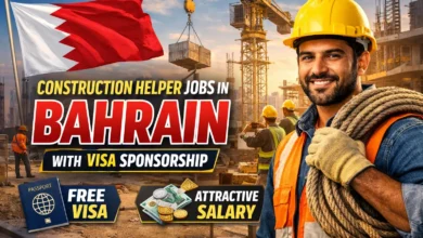Construction Helper Jobs in Bahrain with Visa Sponsorship 2026