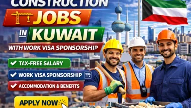 Construction Jobs in Kuwait with Work Visa Sponsorship 2026