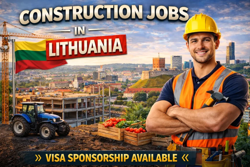 Construction Jobs in Lithuania with Visa Sponsorship 2026