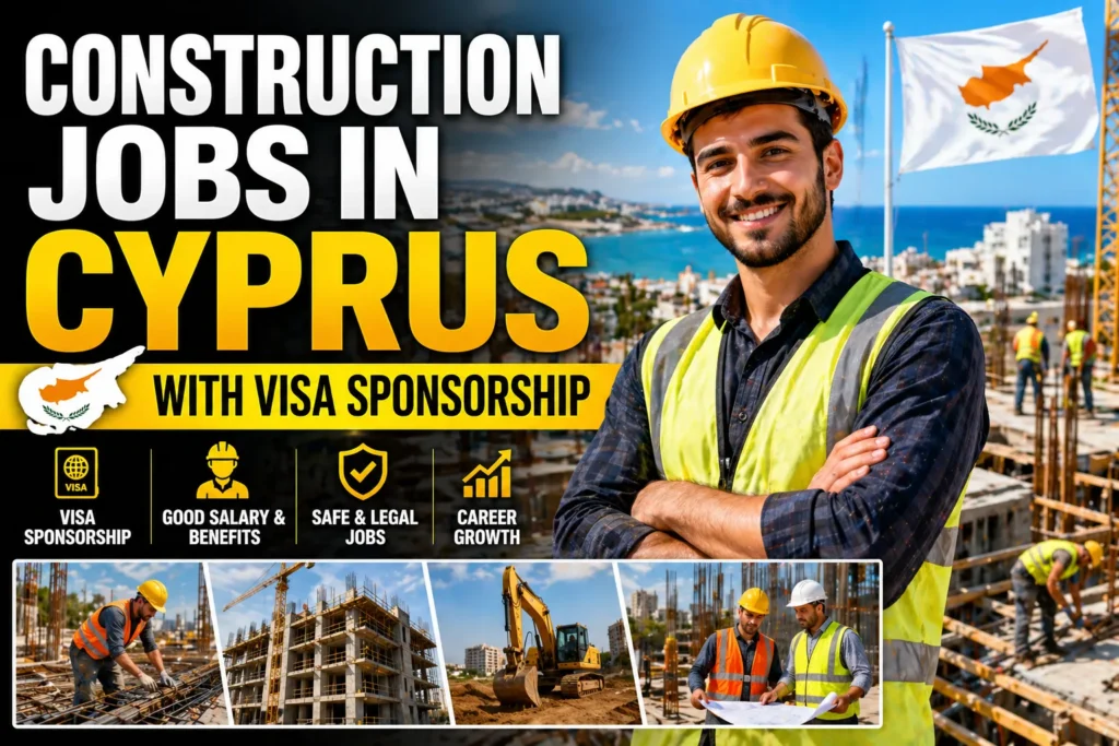 Construction Jobs in Cyprus with Visa Sponsorship 2026