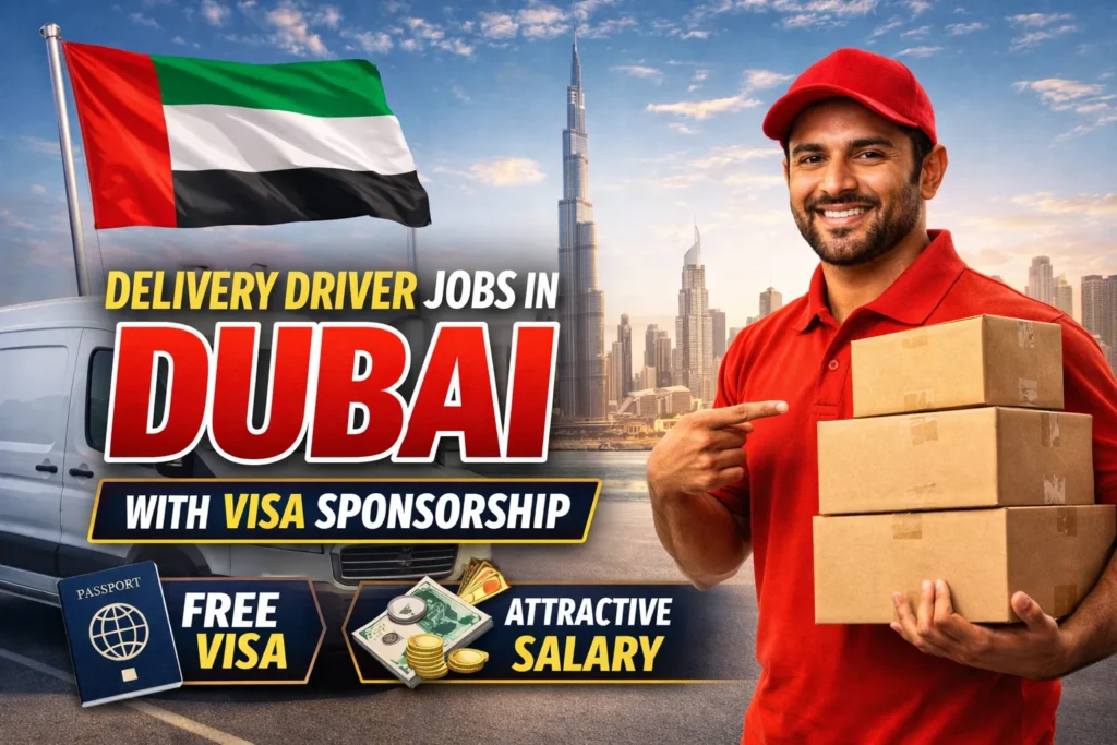 Delivery Driver Jobs in Dubai with Visa Sponsorship 2026