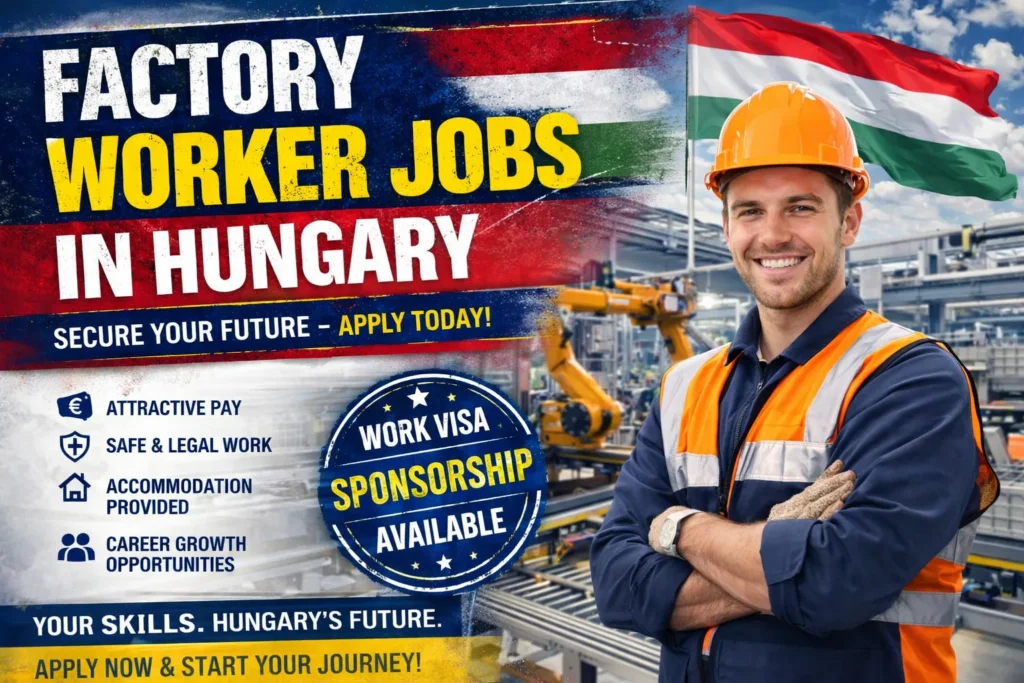 Factory Worker Jobs in Hungary with Visa Sponsorship 2026