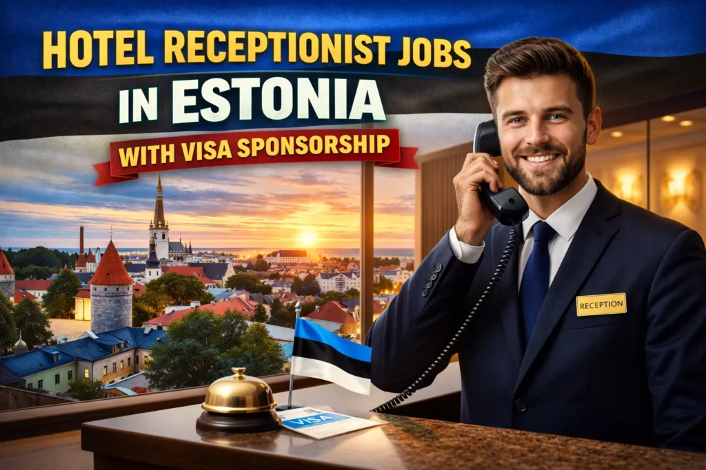 Hotel Receptionist Jobs in Estonia with Visa Sponsorship 2026