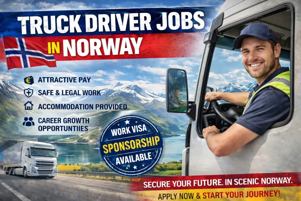 Truck Driver Jobs in Norway with Visa Sponsorship 2026 (€25/Hour)